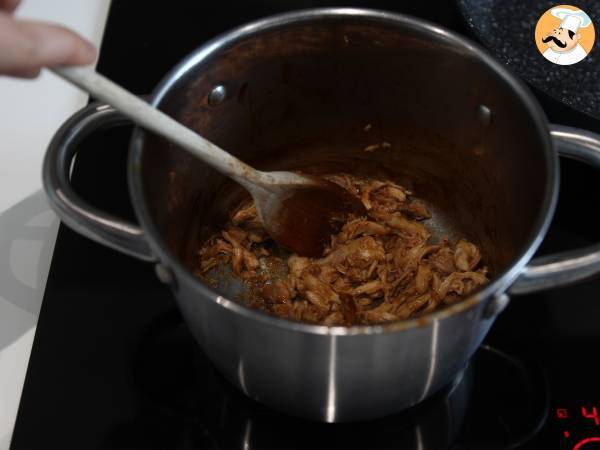 Kanapka maxi z grillowanym serem w stylu amerykańskim: kurczak, awokado, bekon - Przygotowanie krok 4