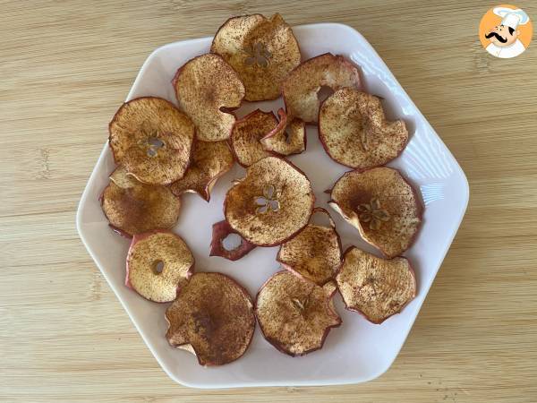 Cynamonowe chipsy jabłkowe z frytkownicy powietrznej - Przygotowanie krok 6