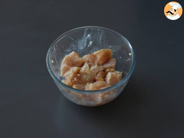 Koreański smażony kurczak z pikantnym sosem gochujang - Dakgangjeong - Przygotowanie krok 3