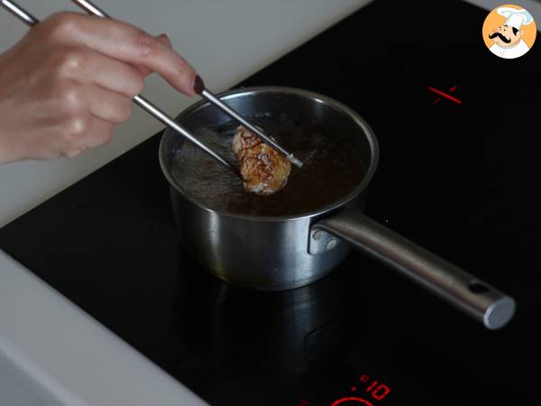 Koreański smażony kurczak z pikantnym sosem gochujang - Dakgangjeong - Przygotowanie krok 7