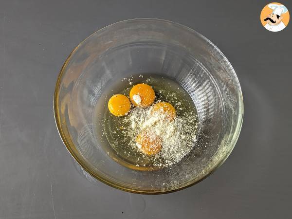 Omlet ze szpinakiem, łatwe i smaczne wegetariańskie danie główne - Przygotowanie krok 5