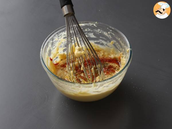 Muffiny pomidorowe z sercem z mozzarelli - Przygotowanie krok 2
