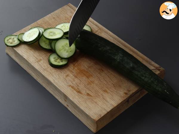Super orzeźwiająca letnia tarta: ricotta, ogórek i wędzony łosoś - Przygotowanie krok 5