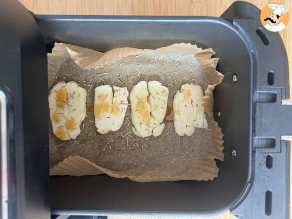 Halloumi z miodem grillowane w frytkownicy powietrznej - Przygotowanie krok 3