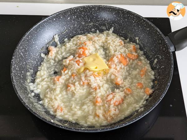 Risotto z krewetkami i cytryną, eleganckie i łatwe pierwsze danie - Przygotowanie krok 7