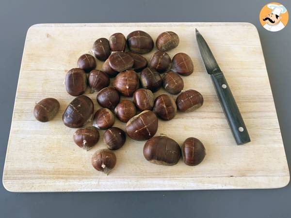Kasztany pieczone we frytkownicy powietrznej - Przygotowanie krok 2