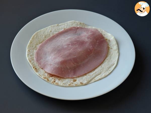 Co zrobić z tortillą? Wyśmienite danie do dzielenia się o smaku pizzy! - Przygotowanie krok 3