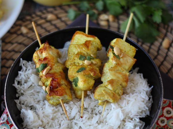 Kebaby z kurczaka i ich sos satay, kulinarna podróż do Azji! - Przygotowanie krok 9