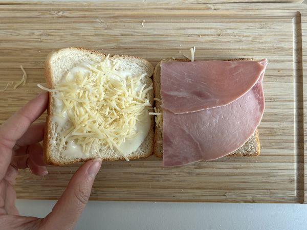 Croque monsieur z frytkownicy powietrznej - Przygotowanie krok 3