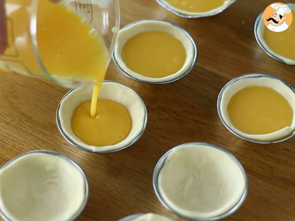 Pastéis de nata we frytkownicy powietrznej. Szybki i łatwy przepis na tradycyjne portugalskie słodycze. - Przygotowanie krok 6