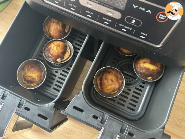 Pastéis de nata we frytkownicy powietrznej. Szybki i łatwy przepis na tradycyjne portugalskie słodycze. - Przygotowanie krok 8