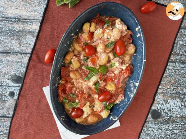 Pieczone gnocchi z fetą z Airfryer, super szybkie danie z pomidorkami koktajlowymi i fetą! - Przygotowanie krok 7