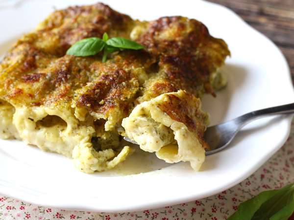 Kremowe pesto cannelloni au gratin: łatwy i smaczny przepis - Przygotowanie krok 10