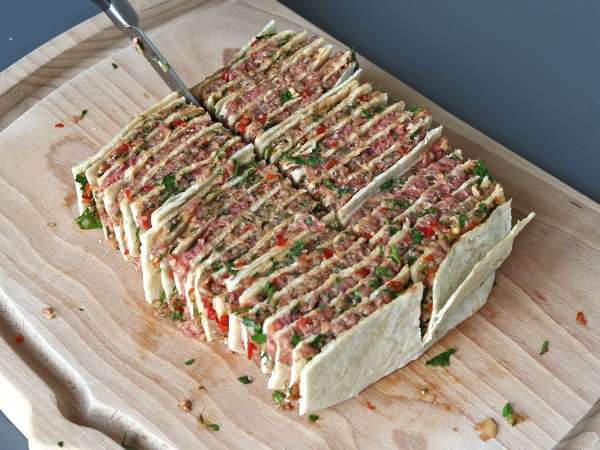 Lavash kebab z tortillami, czyli słynne łatwe kebaby pieczone w piekarniku! - Przygotowanie krok 8