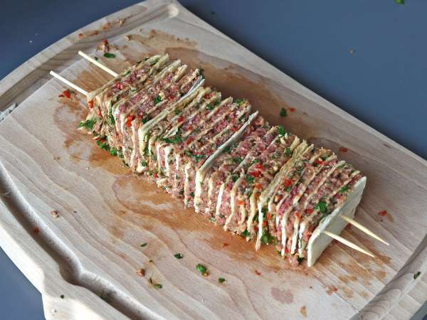 Lavash kebab z tortillami, czyli słynne łatwe kebaby pieczone w piekarniku! - Przygotowanie krok 9