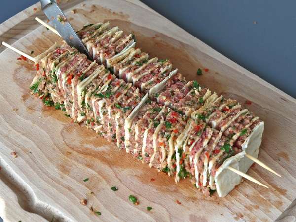Lavash kebab z tortillami, czyli słynne łatwe kebaby pieczone w piekarniku! - Przygotowanie krok 10