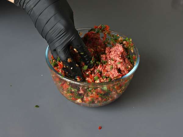 Szaszłyki Lavash kebab z tortillą, łatwe do przyrządzenia w airfryer! - Przygotowanie krok 3