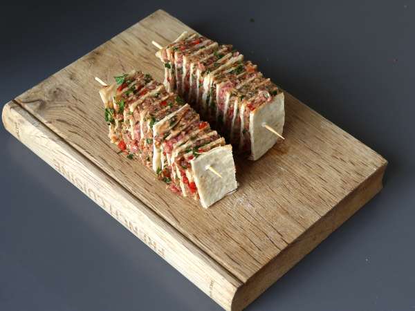 Szaszłyki Lavash kebab z tortillą, łatwe do przyrządzenia w airfryer! - Przygotowanie krok 9