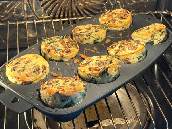 Flany ze szpinakiem i grzybami - Przygotowanie krok 11