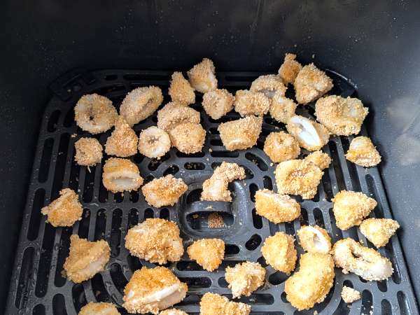 Krążki kalmarów we frytkownicy powietrznej chrupiące i lekkie - Przygotowanie krok 7