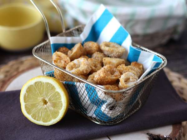 Krążki kalmarów we frytkownicy powietrznej chrupiące i lekkie - Przygotowanie krok 8