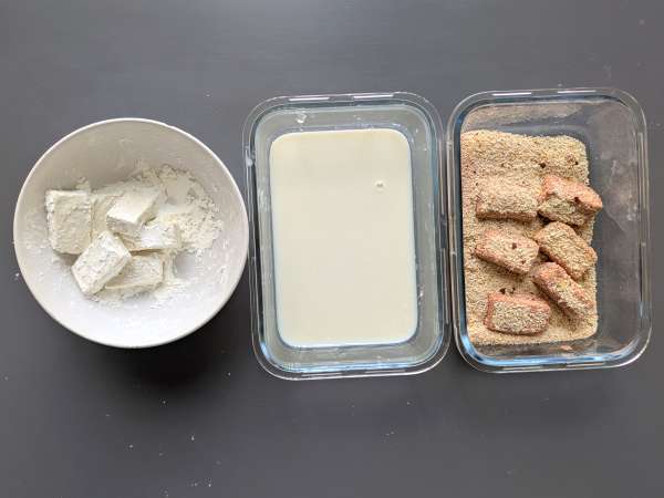 Chrupiące nuggetsy z tofu i fasolka szparagowa po tajsku z frytkownicy powietrznej - Przygotowanie krok 4