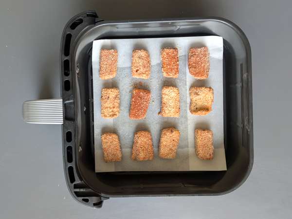 Chrupiące nuggetsy z tofu i fasolka szparagowa po tajsku z frytkownicy powietrznej - Przygotowanie krok 5