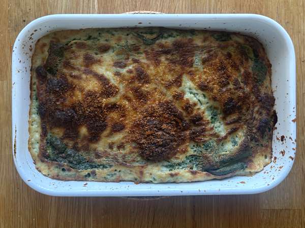 Wegetariańska lasagne ze szpinakiem i tofu z frytkownicy beztłuszczowej Air Fryer - Przygotowanie krok 10