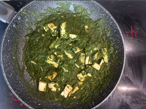 Palak tofu: indyjskie curry ze szpinakiem i tofu - Przygotowanie krok 10