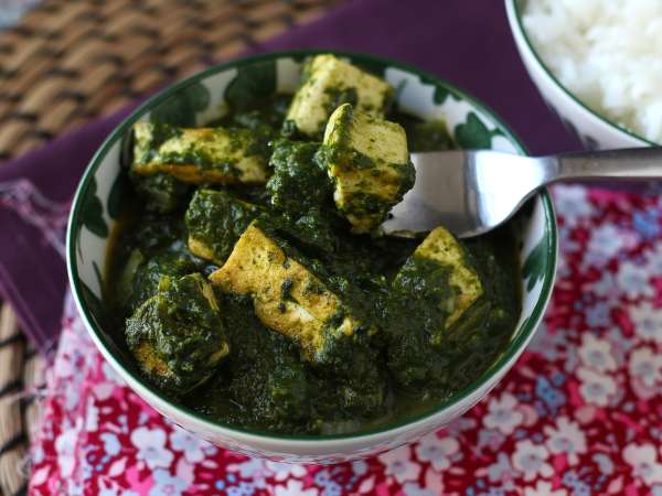 Palak tofu: indyjskie curry ze szpinakiem i tofu - Przygotowanie krok 11