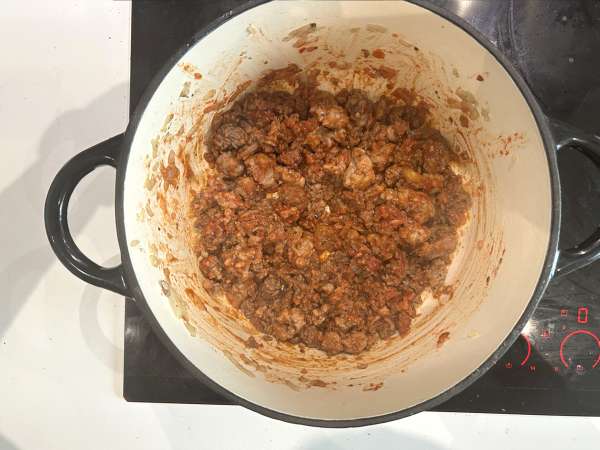 Zupa lasagne z mięsem, ricottą i parmezanem - Przygotowanie krok 3