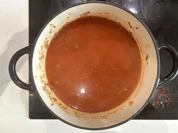 Zupa lasagne z mięsem, ricottą i parmezanem - Przygotowanie krok 4