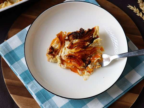 Zapiekanka z dyni piżmowej z Air Fryera w stylu dauphinois - Przygotowanie krok 8