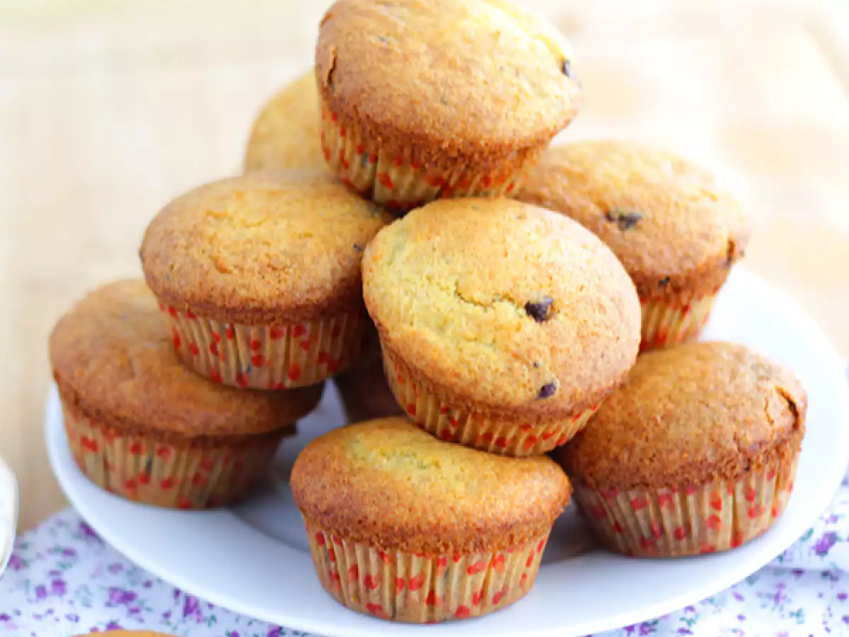 Amerykańskie muffiny z kawałkami czekolady – przepis - zdjęcie 3