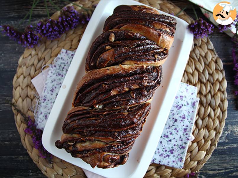 Babka brioche z czekoladą i orzechami laskowymi - zdjęcie 3
