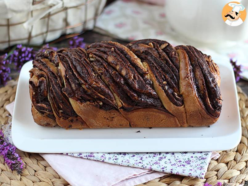 Babka brioche z czekoladą i orzechami laskowymi - zdjęcie 4
