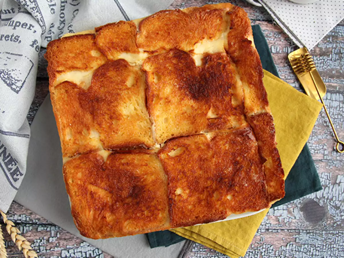 Batoniki sernikowe z tostami francuskimi (French toast cheesecake bars) - zdjęcie 6
