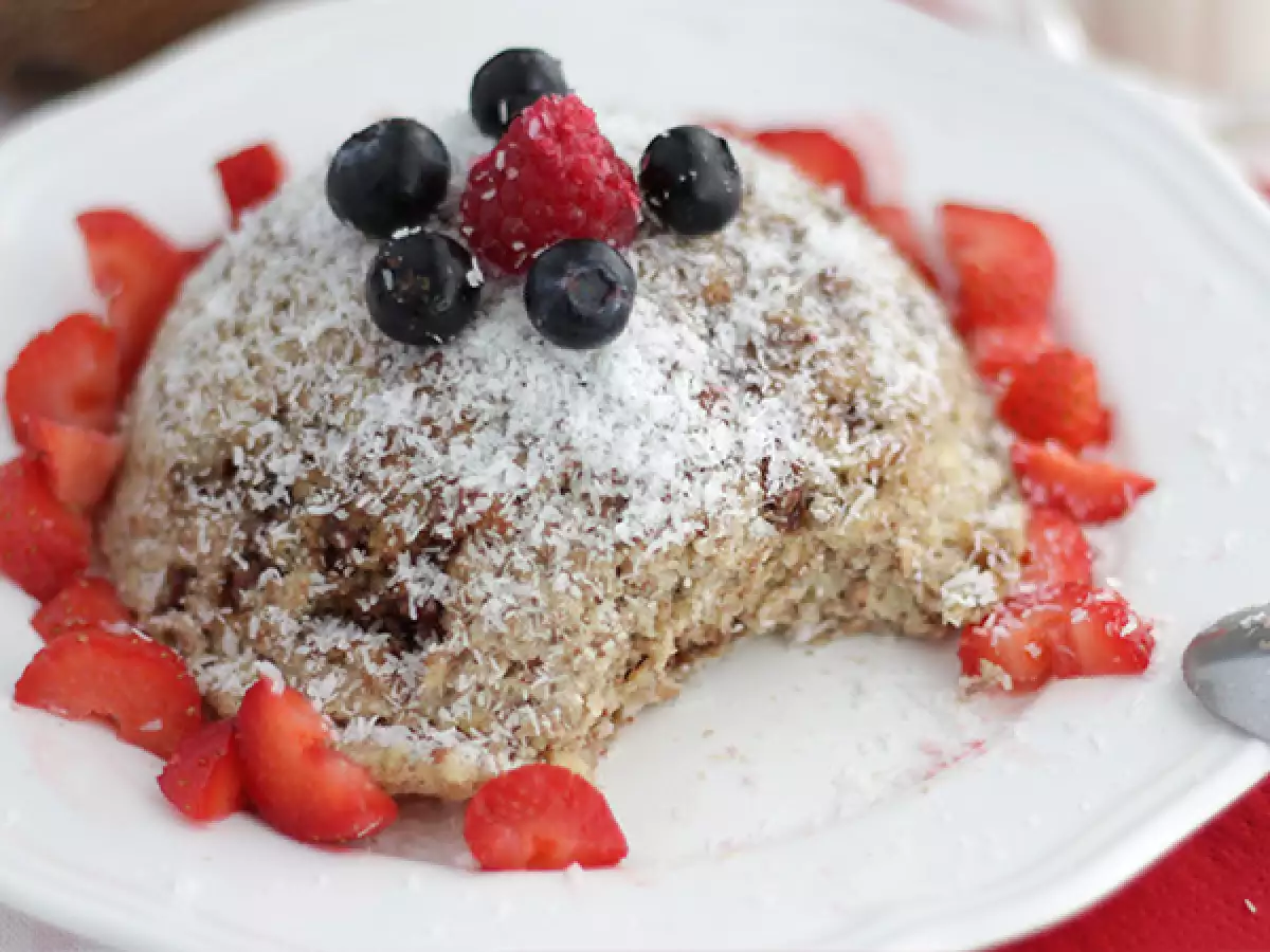 Bowl cake bananowo-kokosowy – bez glutenu i laktozy - zdjęcie 2