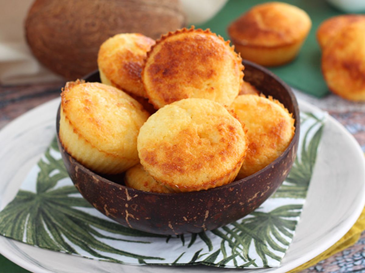 Brazylijskie babeczki kokosowe - Queijadinhas