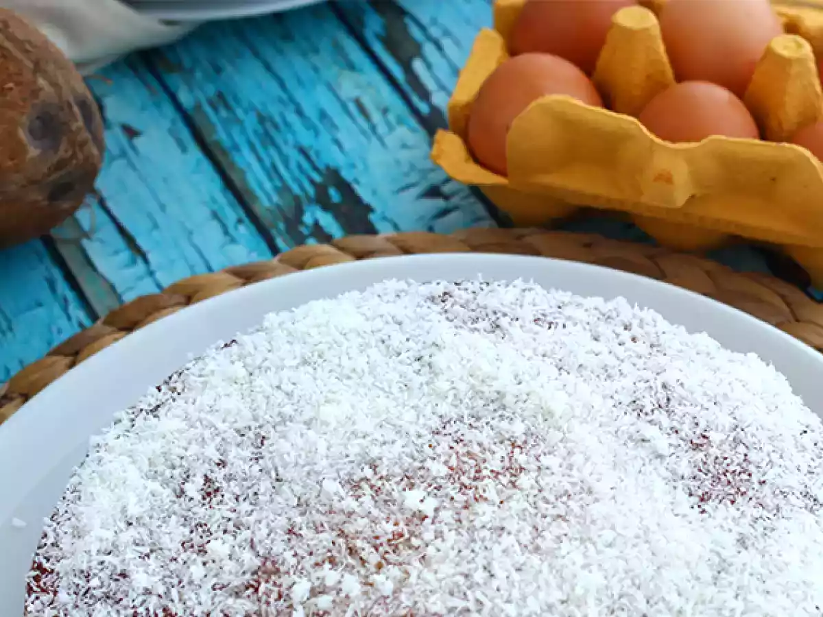 Brazylijskie ciasto kokosowe - Bolo toalha felpuda - zdjęcie 4