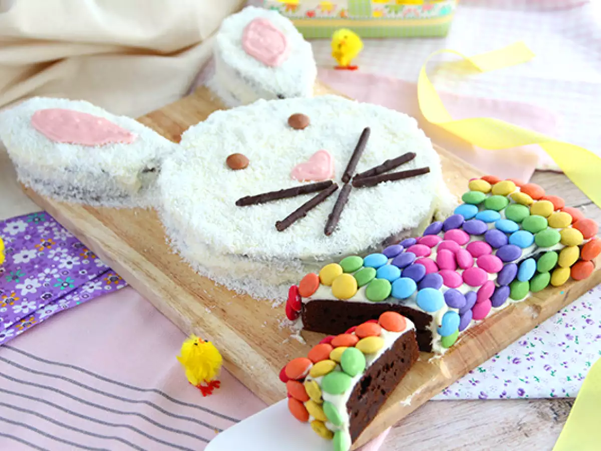 Brownie w kształcie królika