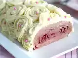 Bûche de crêpes z białą czekoladą i malinami, zdjęcie 2