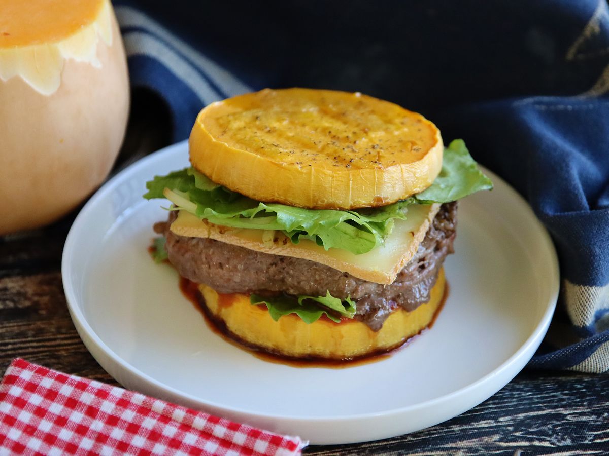 Burgery z dyni piżmowej (gwarantowane bez chleba!) - zdjęcie 4
