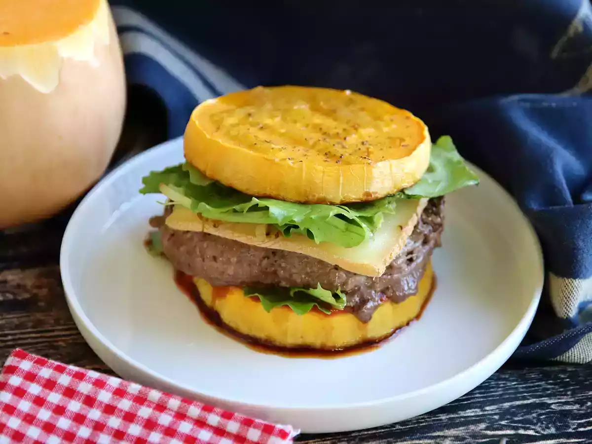 Burgery z dyni piżmowej (gwarantowane bez chleba!) - zdjęcie 4