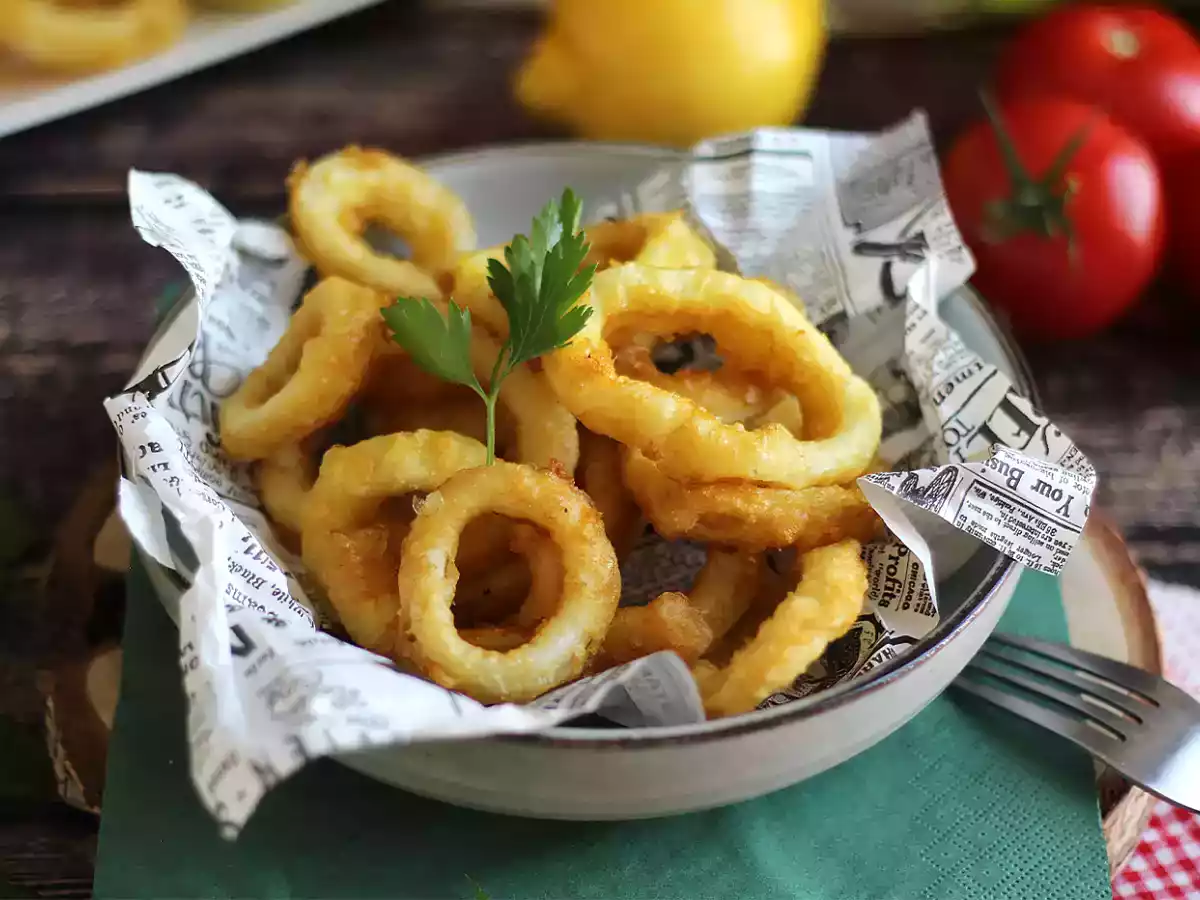 Calamares a la romana - panierowane kalmary w cieście