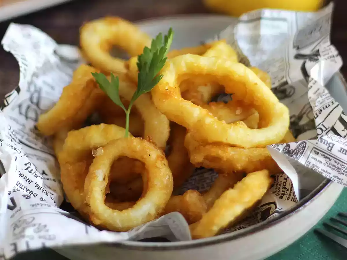 Calamares a la romana - panierowane kalmary w cieście - zdjęcie 3