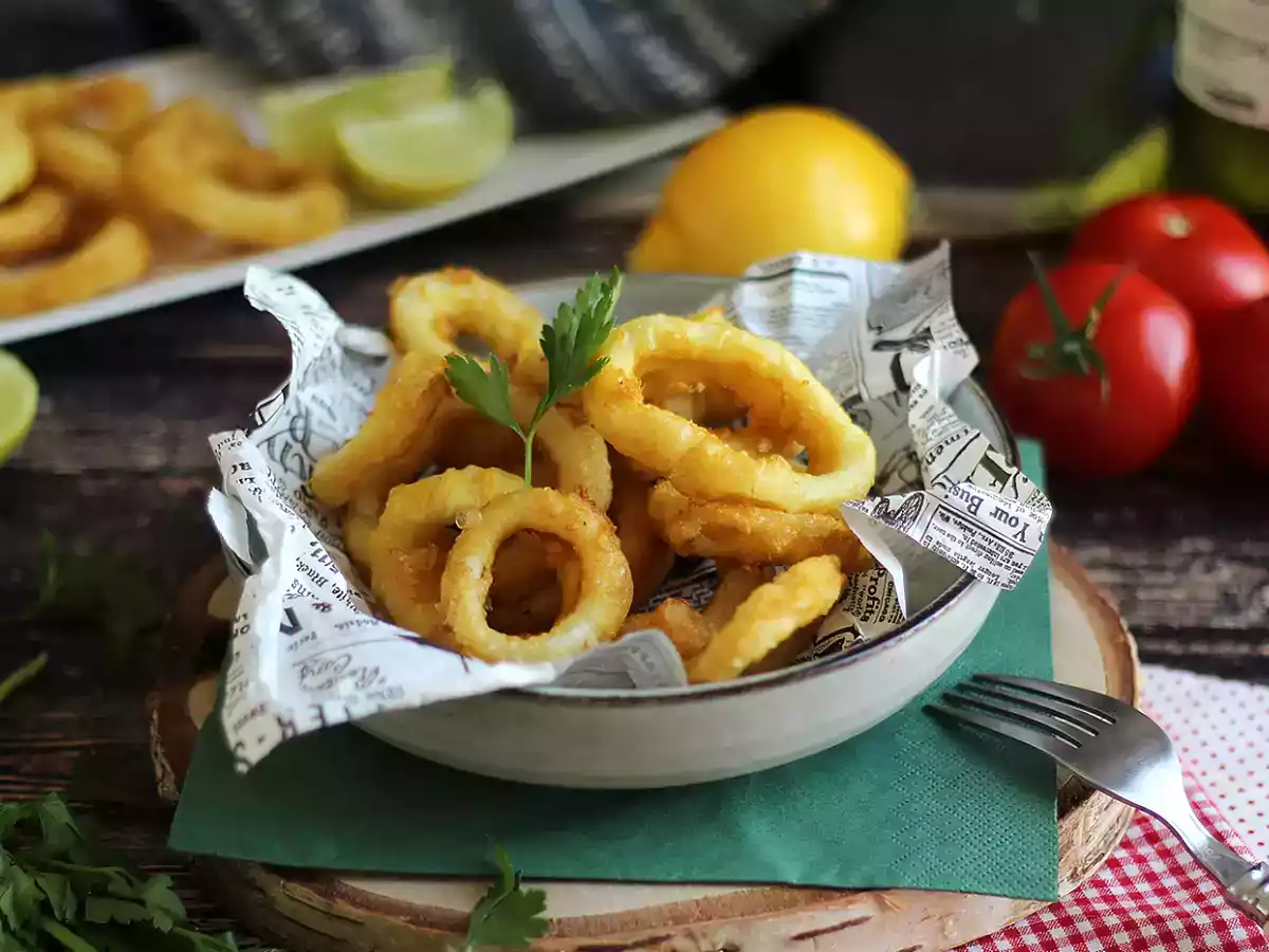 Calamares a la romana - panierowane kalmary w cieście - zdjęcie 4