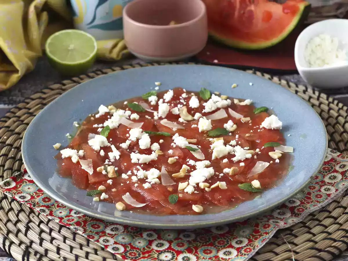 Carpaccio z arbuza: orzeźwiająca przystawka na lato
