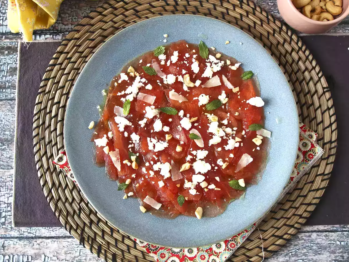 Carpaccio z arbuza: orzeźwiająca przystawka na lato - zdjęcie 2