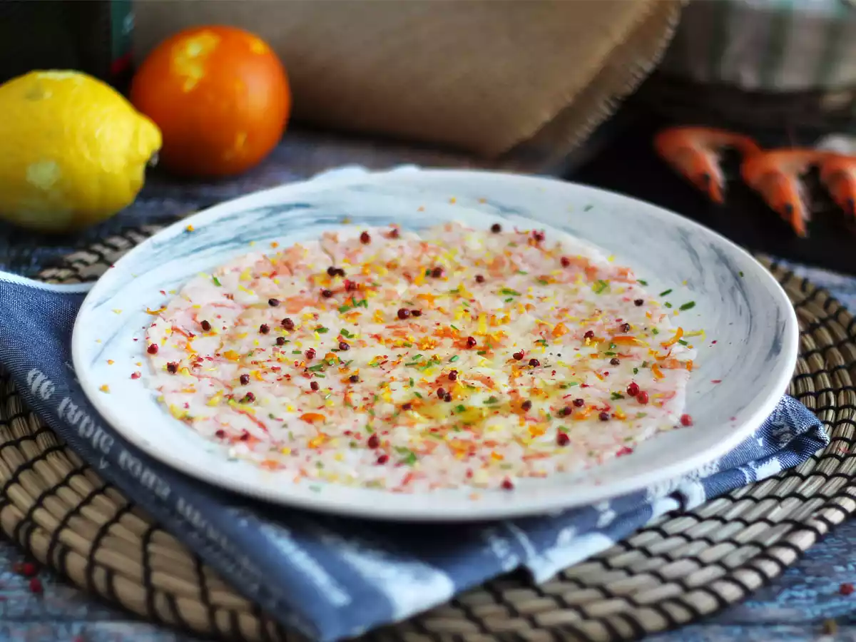 Carpaccio z krewetek